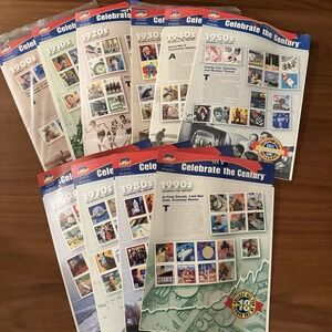 USPS Celebrate the Century Stamp Collection 1900s–1990s COMPLETE Sealed Set